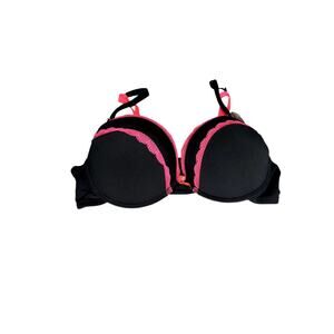 Love Affair NEW bra size 38C push-up padded underwire black/pink